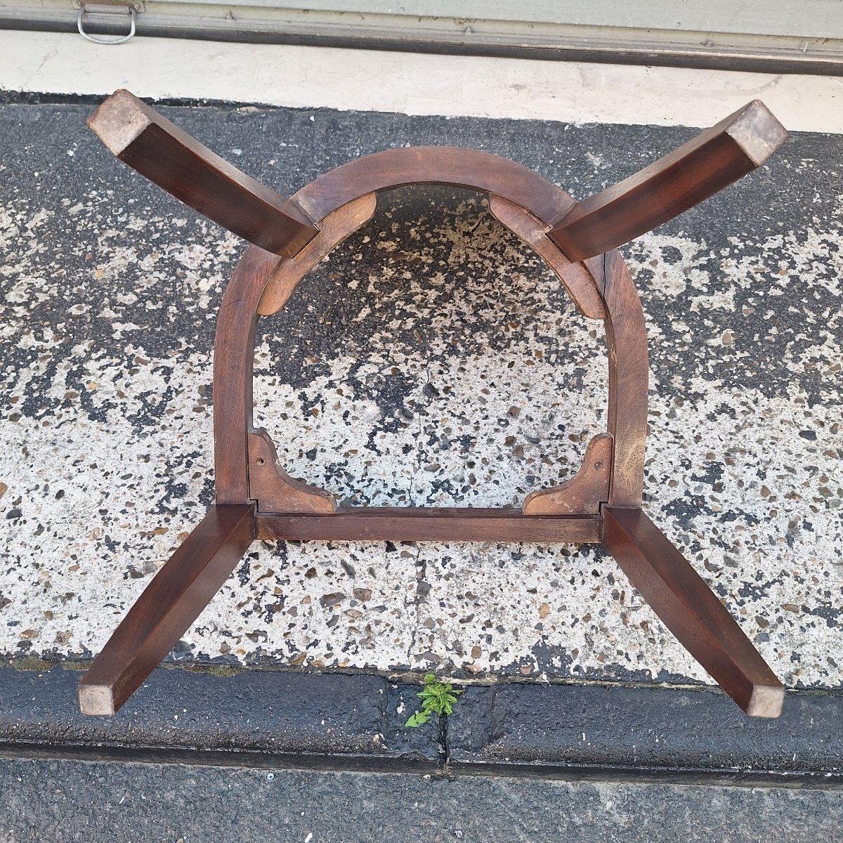 Set Of 6 Art Deco Chairs — Rosewood With Original Leather Seats — France, Circa 1930-photo-6