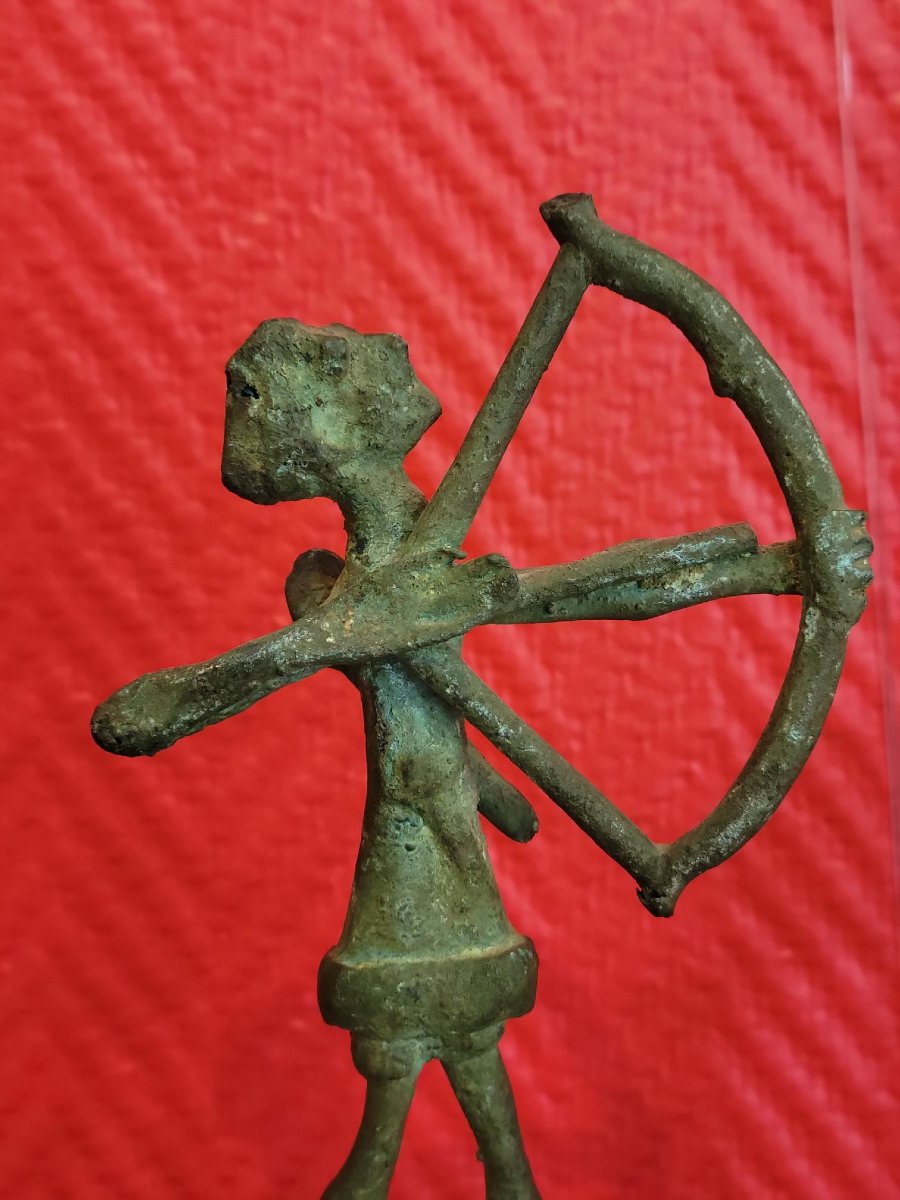 Franco d'Aspro (1911–1995)—"arciere," Bronze Statuette With An Excavated Patina, Circa 1950.
