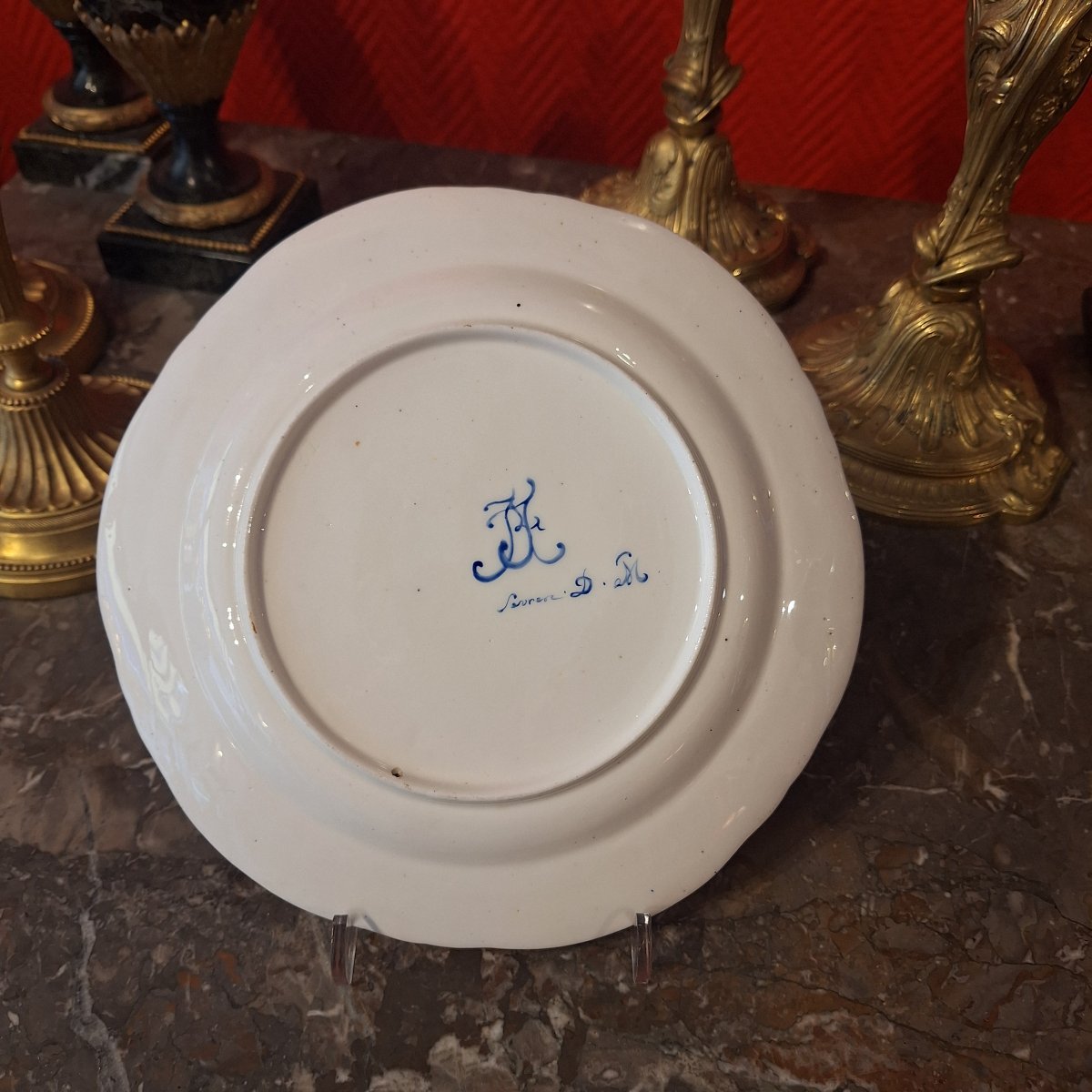 Sèvres — "cabbage Leaf" Plate — Revolutionary Period, Circa 1790-photo-1