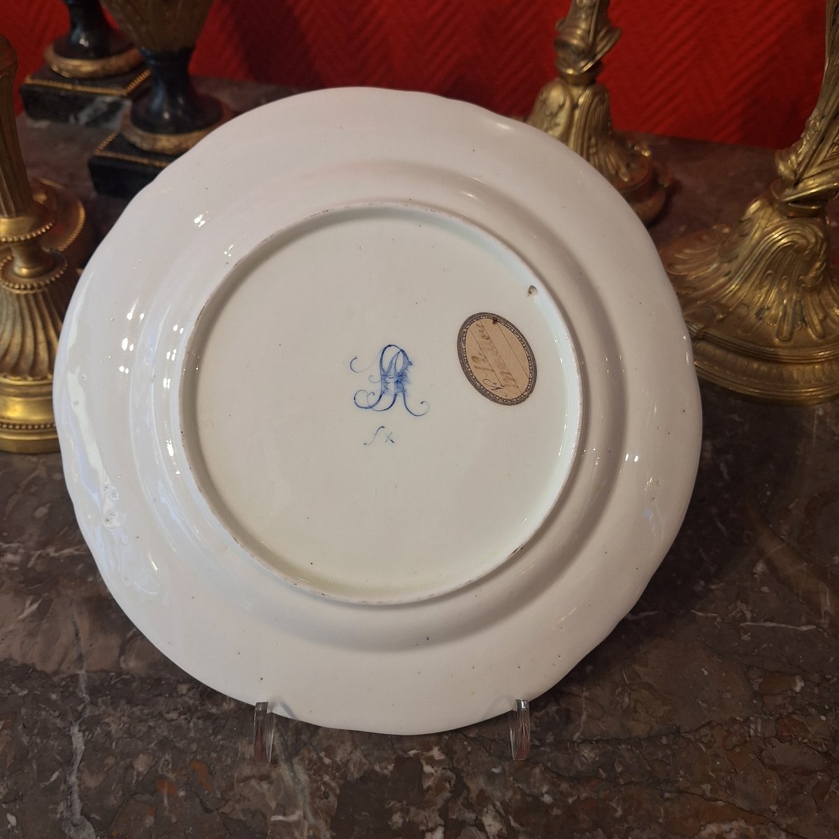 Sèvres — “cabbage Leaf” Plate — Revolutionary Period, Circa 1790-photo-4