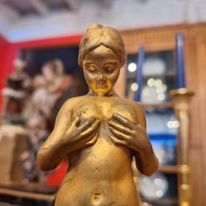 Antoine BOFILL (1875-1939) — La Comparaison — Bronze doré