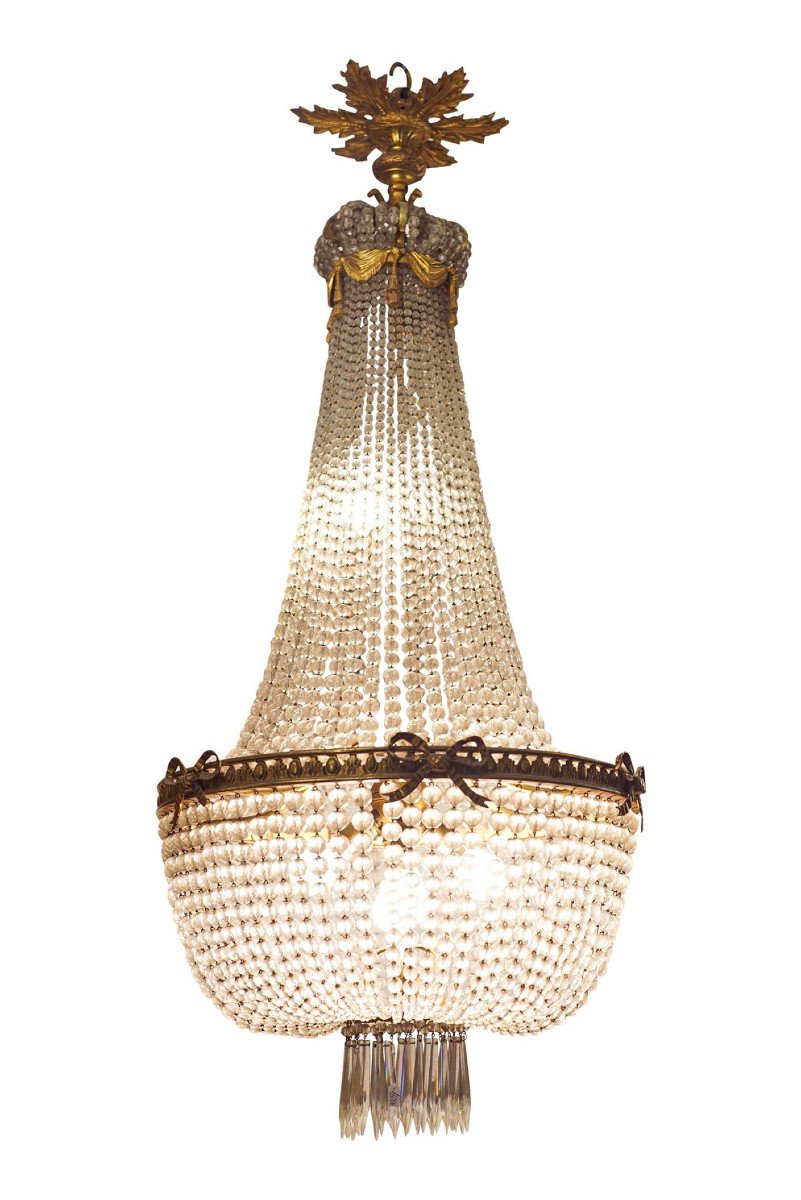 Mongolfiere Chandelier Style L XVI, Early 20th Century
