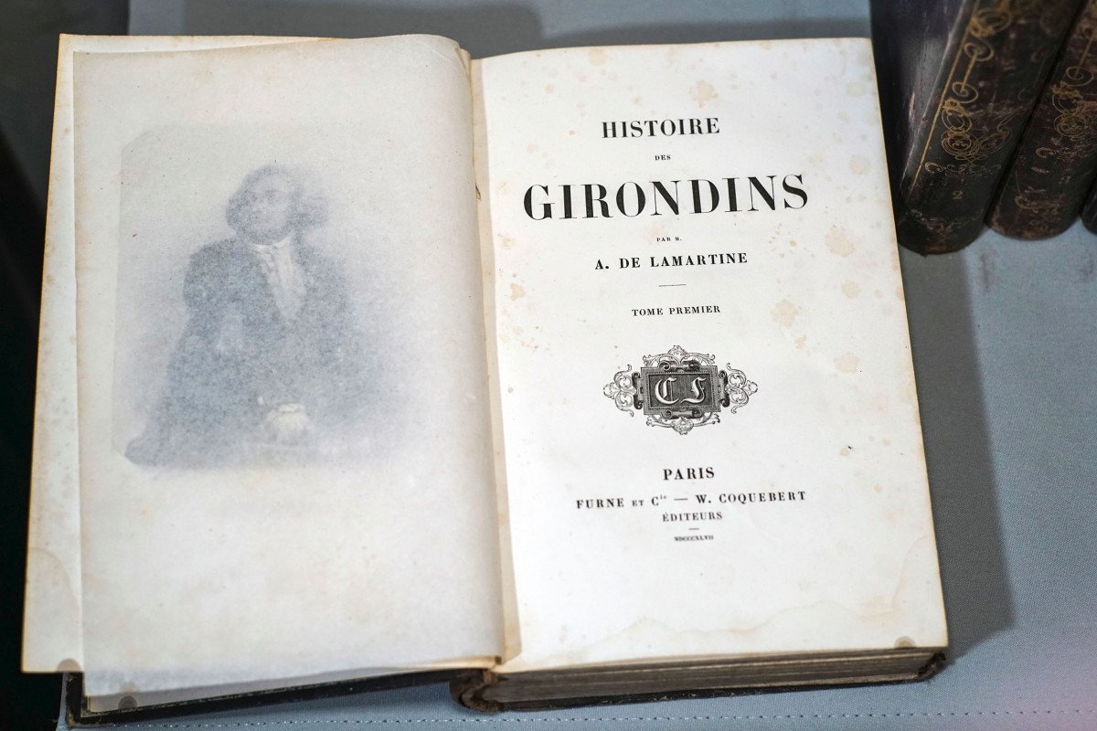 A. De Lamartine History Of The Girondins, 8 Vol. 1847-photo-4