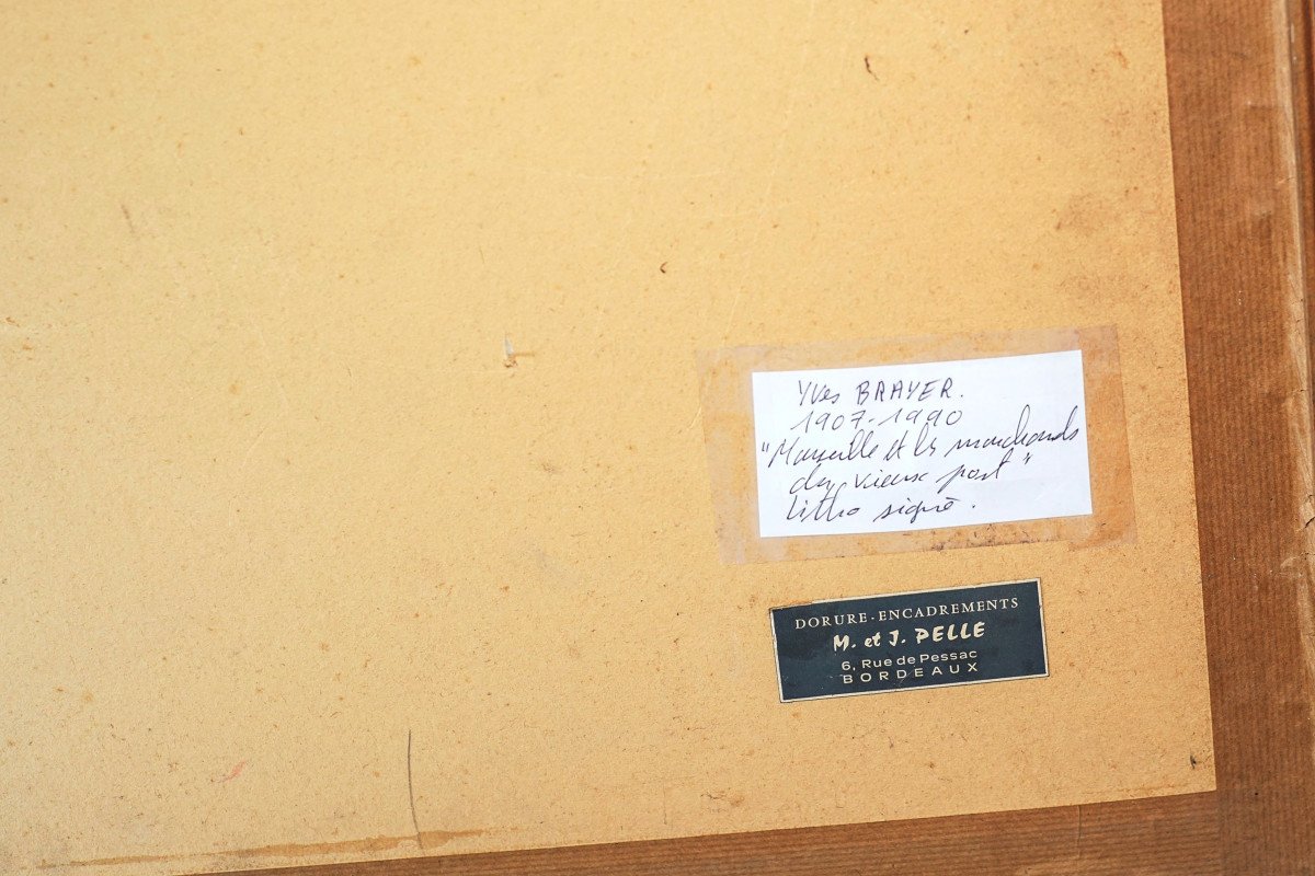 Yves Brayer, Lithograph, "marseille And The Merchants Of The Old Port"-photo-5