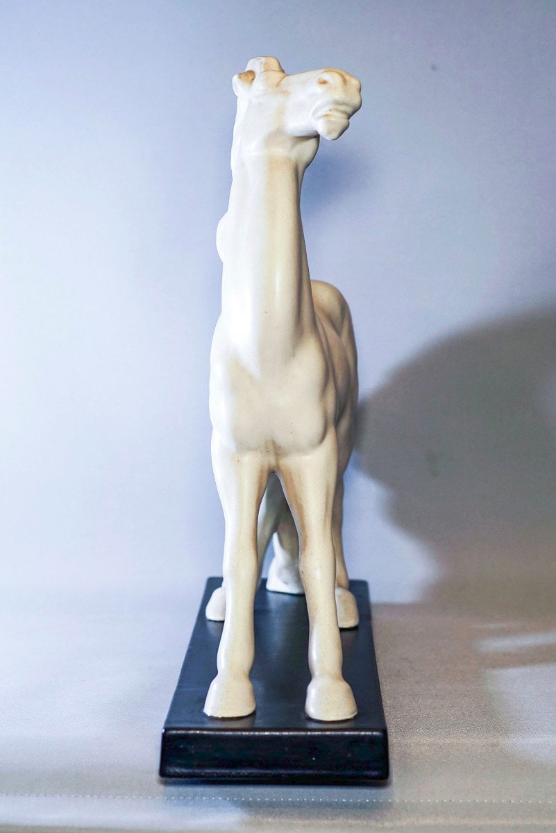 CHEVAL BLANC, céramique de LEMANCEAU-photo-4