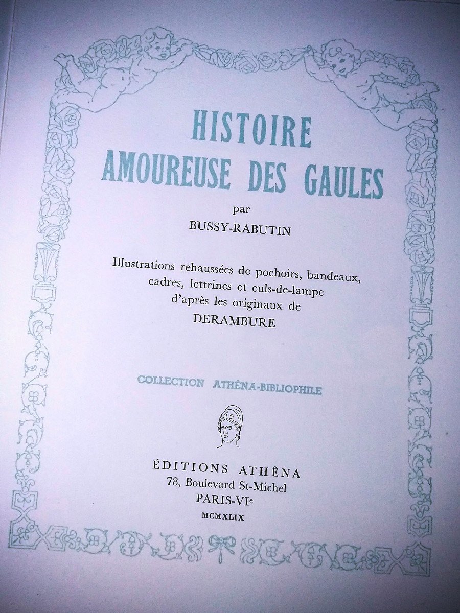 Curiosa - Bussy-rabutin, "love History Of The Gauls", Illustrations Derambure.-photo-2