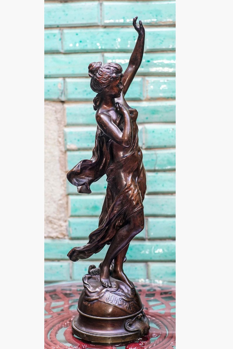 Hippolyte MOREAU, Bronze "Étoile du matin"-photo-1