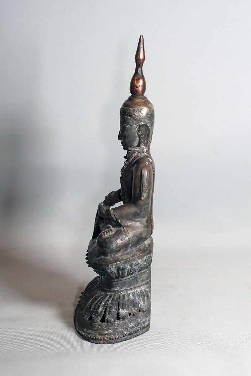 BOUDDHA BRONZE Birmanie, Ava-photo-2