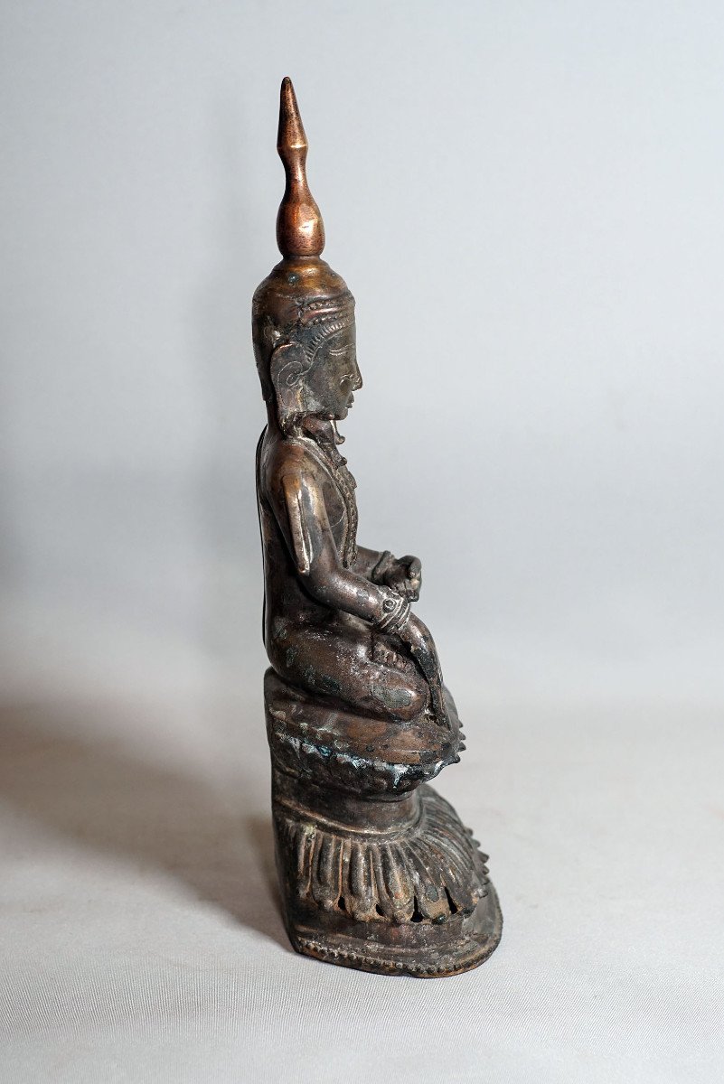 BOUDDHA BRONZE Birmanie, Ava-photo-4