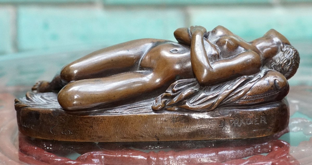 James Pradier Bronze "young Woman Sleeping"