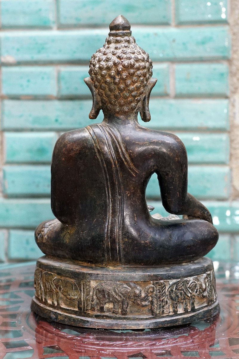 BOUDDHA en bronze, Thaïlande.-photo-4