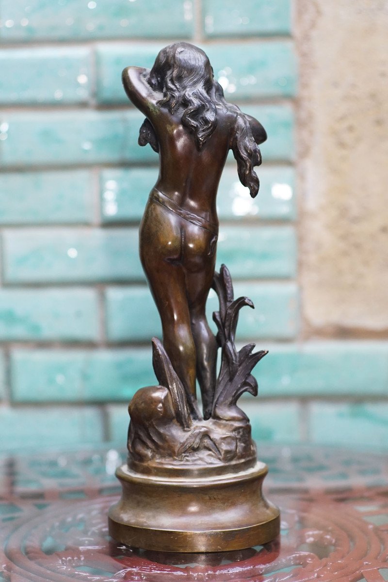 Auguste MOREAU, "TAQUINERIE" & "MUTINERIE" . Paire de bronzes.-photo-6