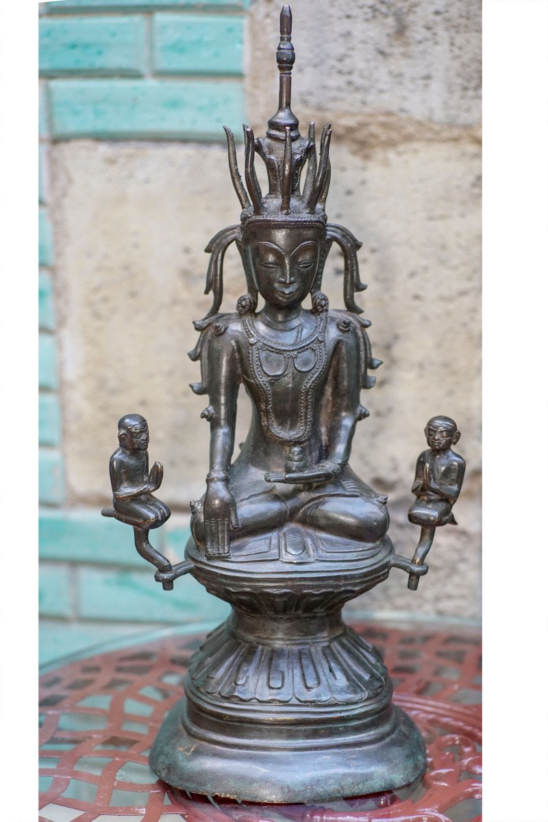 Buddha Burma Shan Bronze 50 Cm