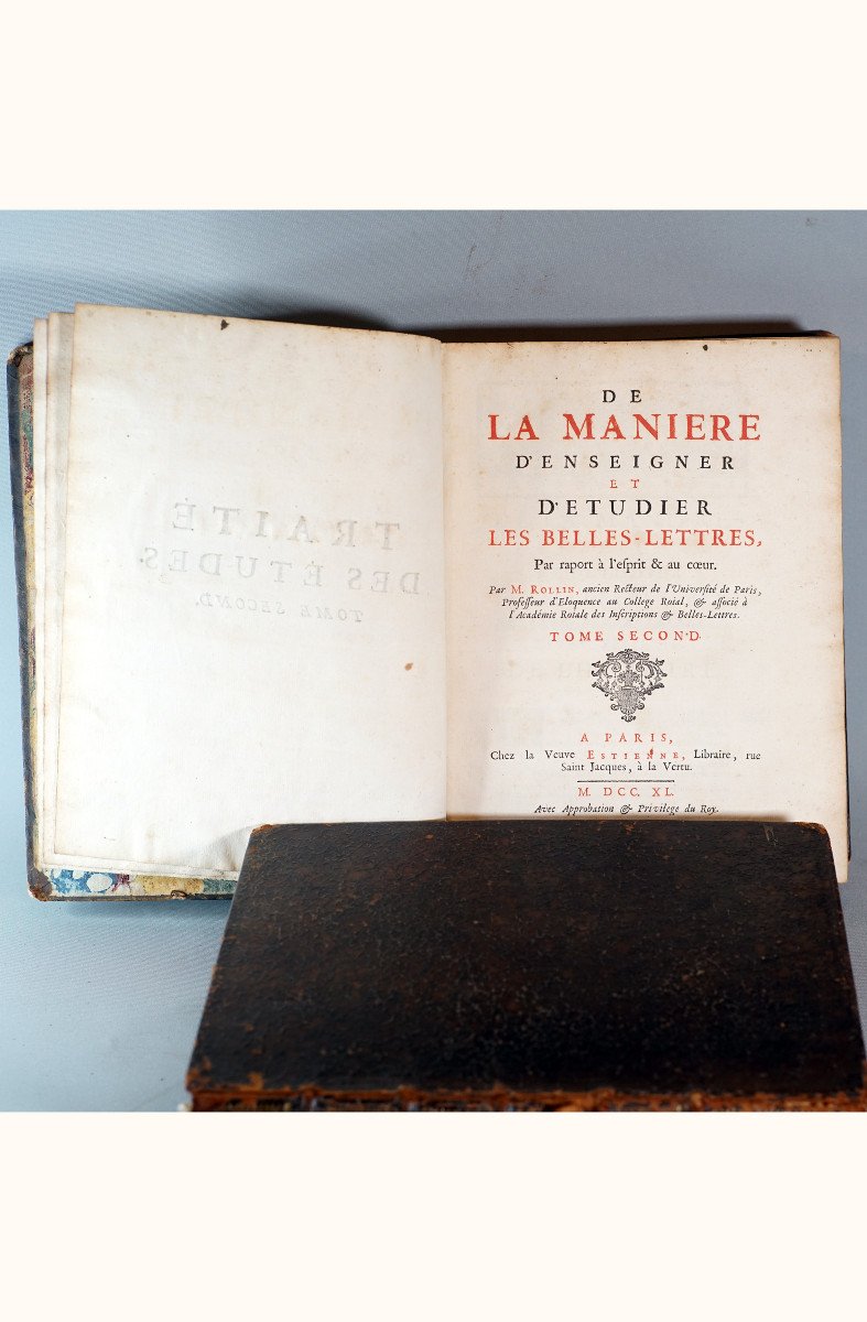 Treatise On Studies, 2 Volumes, M. Rollin, 1740-photo-5