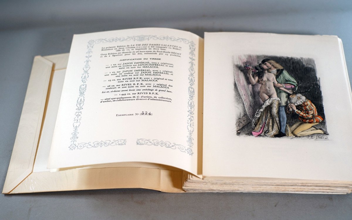 Curiosa - Brantôme The Lives Of Gallant Ladies, 2 Volumes. Illus: Pe Bécat-photo-5