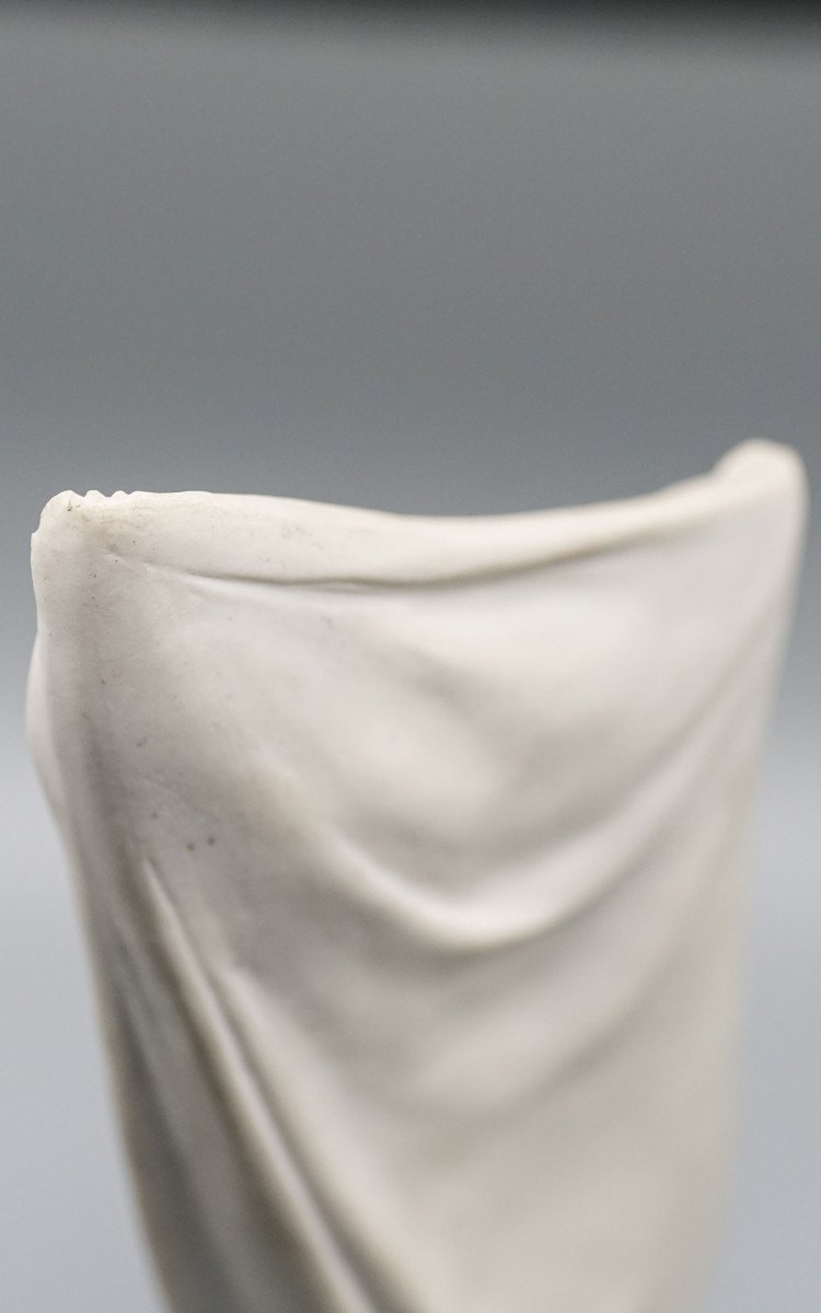 Théodore Riviére 1857-1912 Draped Nude, Biscuit-photo-6