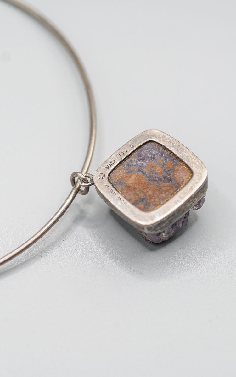 Bent Knudsen, Amethyst Silver Choker-photo-2
