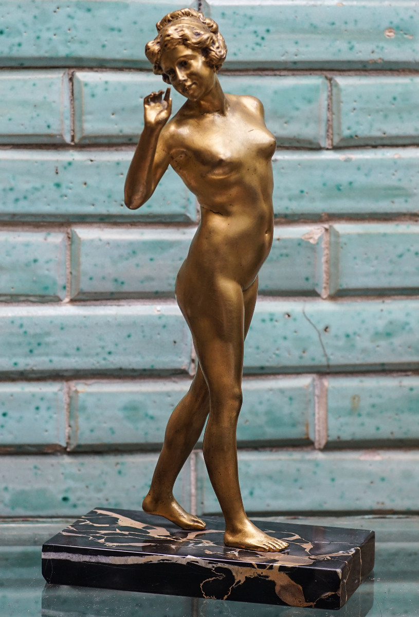 Jean-Léon GÉROME, NU bronze doré