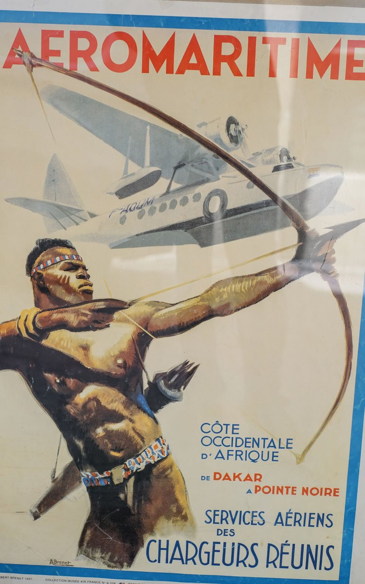 AFFICHE AÉROMARITIME sous plexi-photo-1