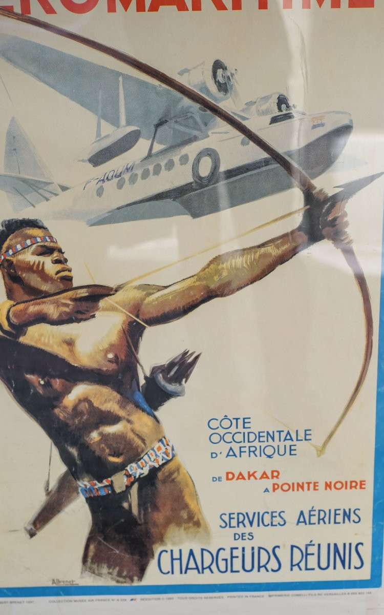 AFFICHE AÉROMARITIME sous plexi-photo-2