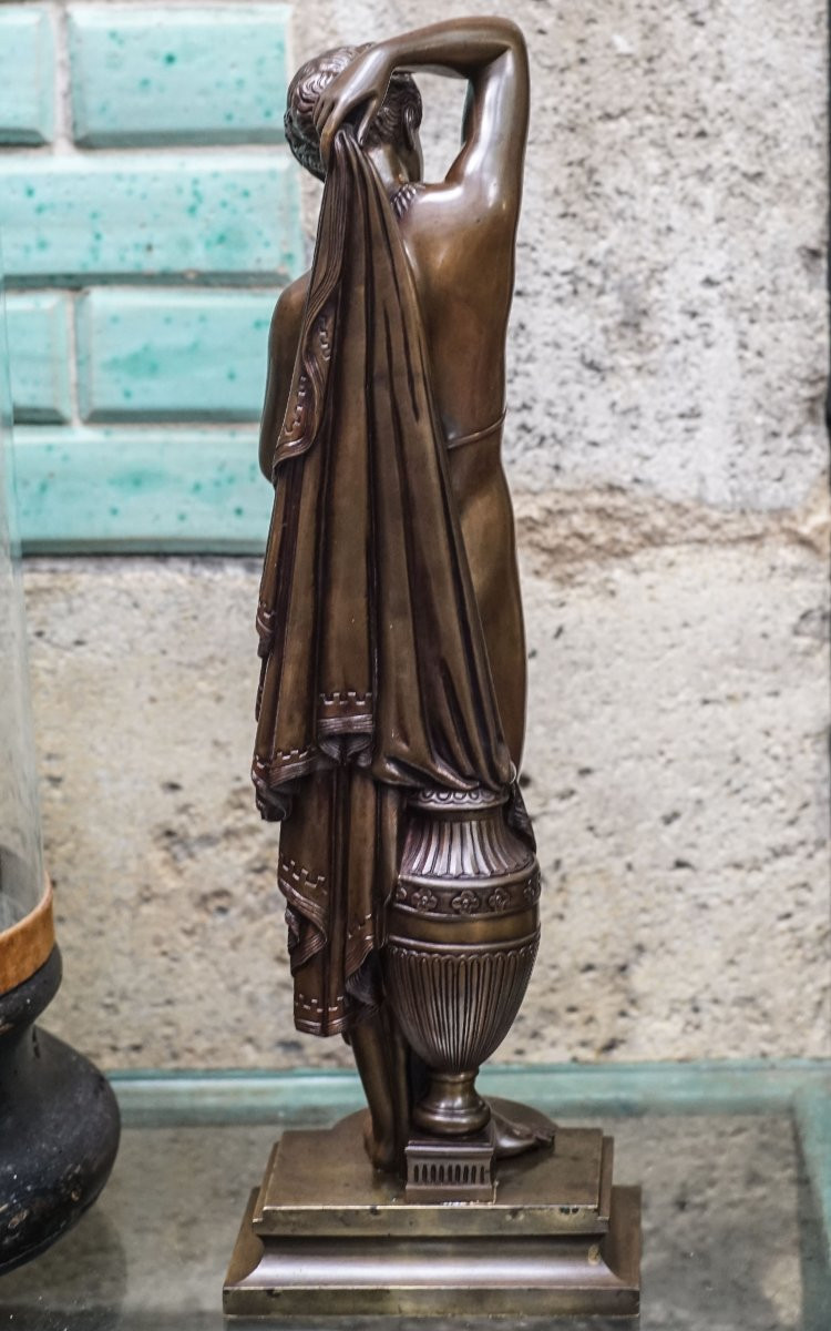 James Pradier, 1790-1852, "phryné", Rare Bronze Version Called "immodest", Fonte Susse Frères-photo-3