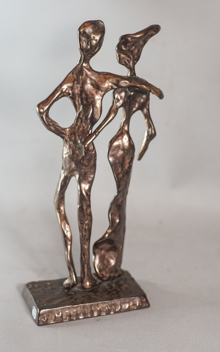 Yves LOHÉ, Couple de personnages bronze-photo-6