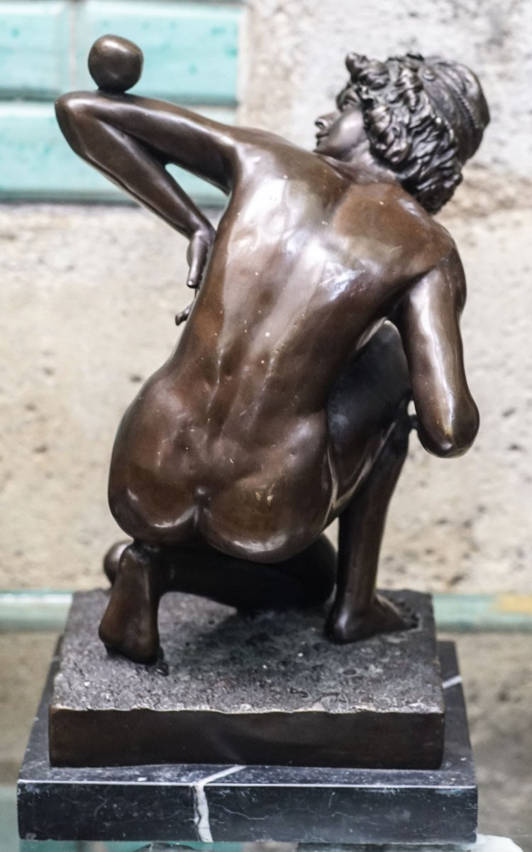 Affortunato GORY, Bronze femme art déco, "Malabarista" - Jonglerie-photo-4