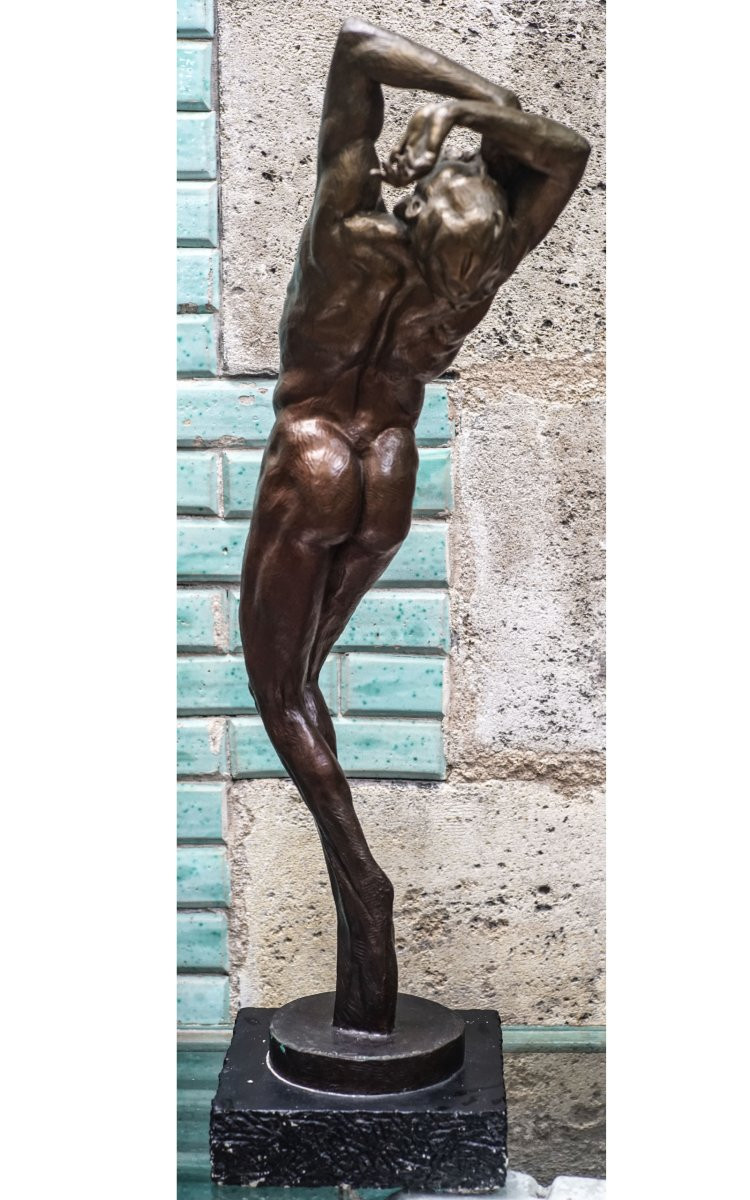 Kevin CHRISTMAN, HOMME NU BRONZE, Dark Night-photo-2