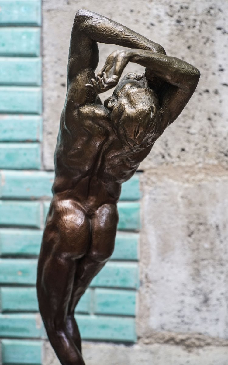 Kevin CHRISTMAN, HOMME NU BRONZE, Dark Night-photo-3