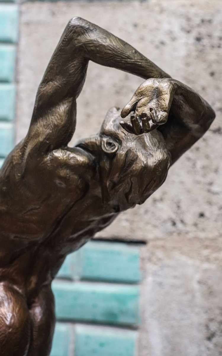Kevin CHRISTMAN, HOMME NU BRONZE, Dark Night-photo-5