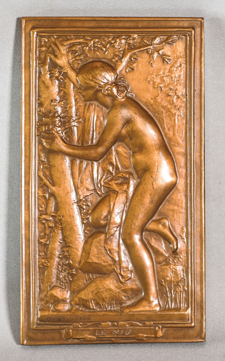 Daniel DUPUIS, 1847-1899, LE NID Médaille bronze