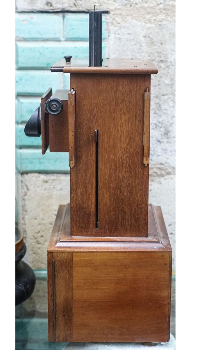 UNIS FRANCE Visionneuse, borne stéréoscopique contenant 336 stéréoscopies sur plaques.-photo-3