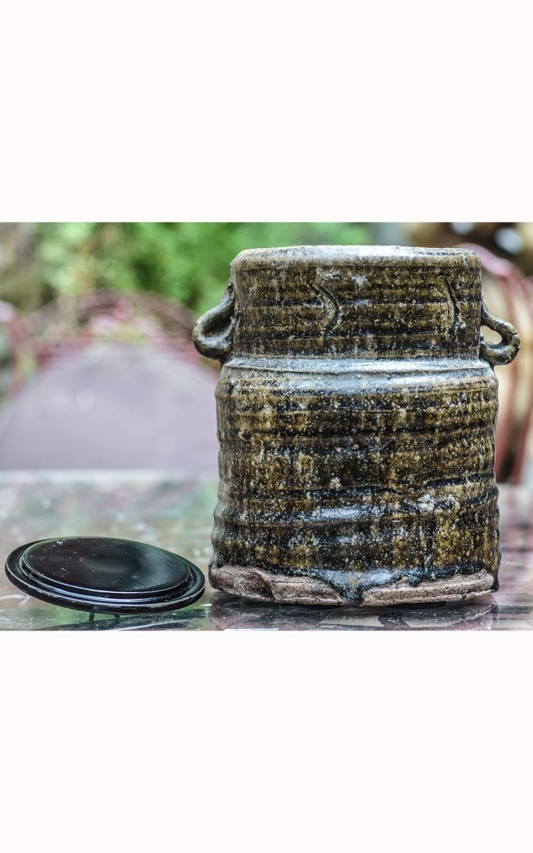 Mizusashi, Fresh Water Pot, Tea Ceremony, Japan, 19th Century-photo-1