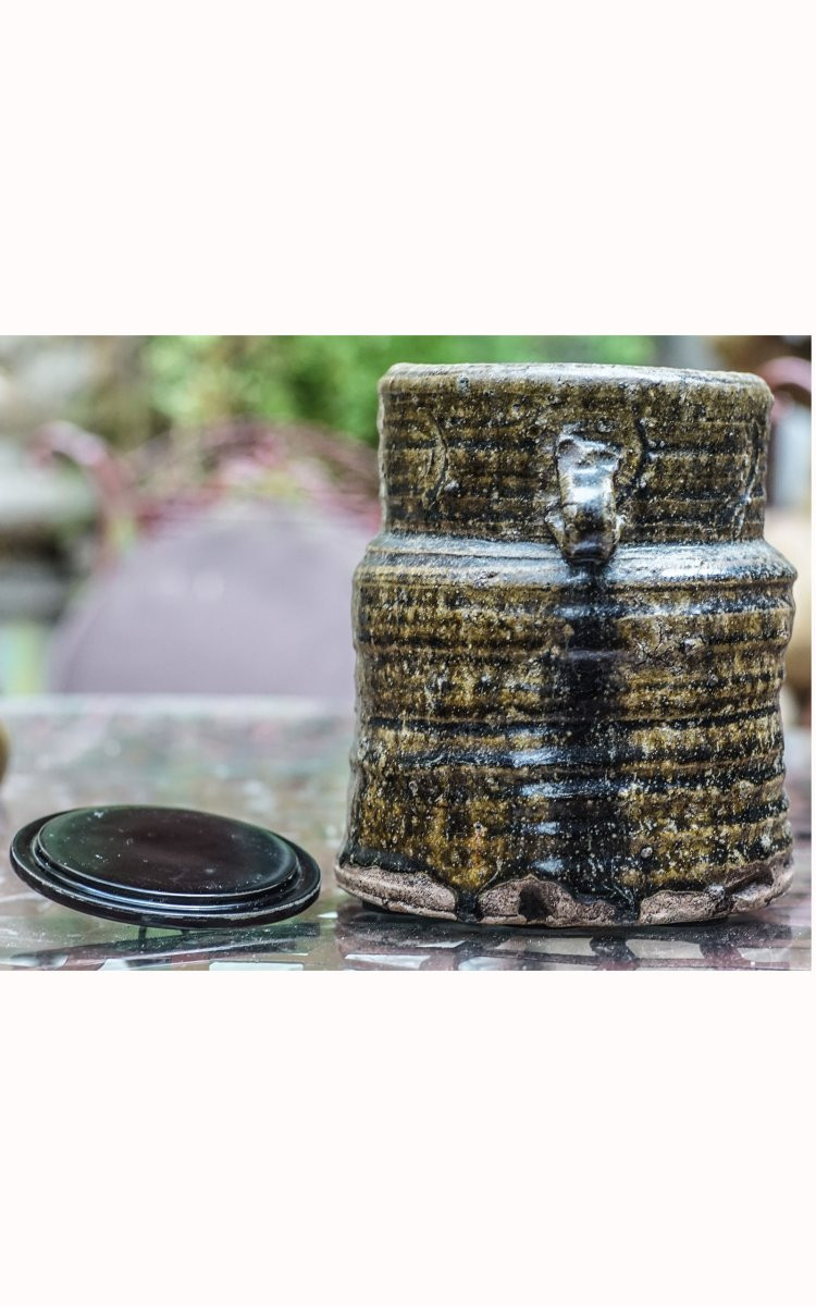 Mizusashi, Fresh Water Pot, Tea Ceremony, Japan, 19th Century-photo-3