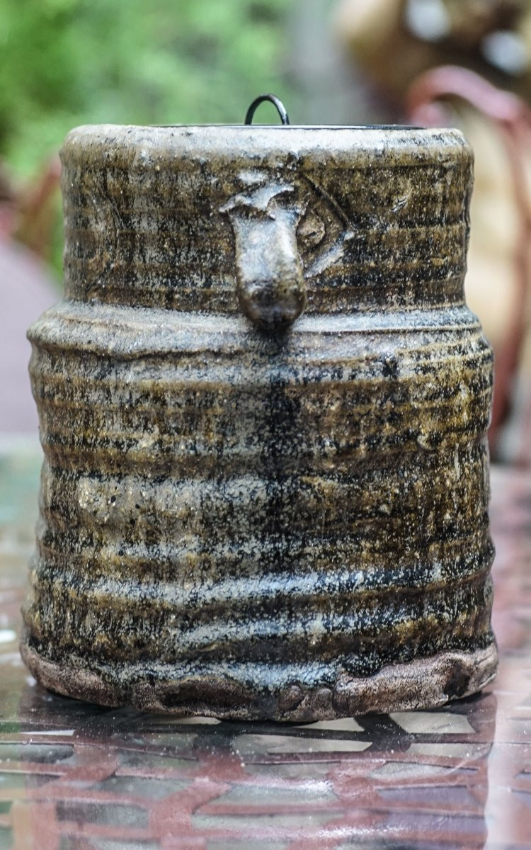 Mizusashi, Fresh Water Pot, Tea Ceremony, Japan, 19th Century-photo-4