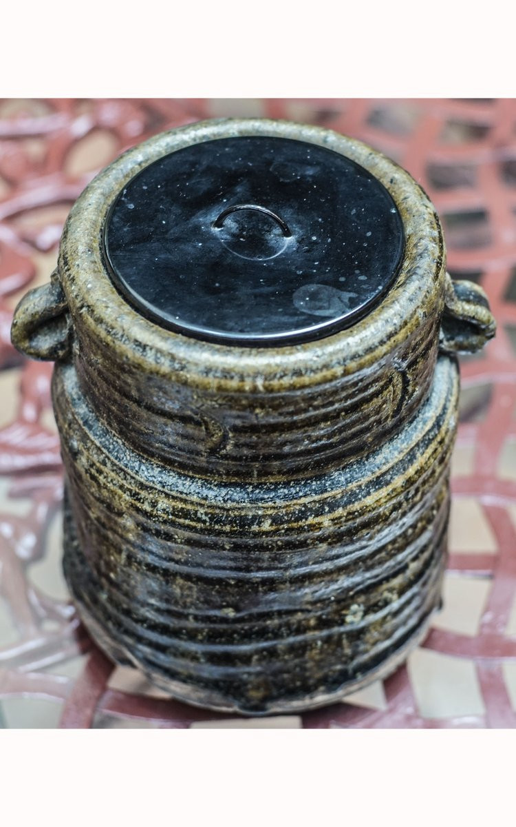 Mizusashi, Fresh Water Pot, Tea Ceremony, Japan, 19th Century-photo-6