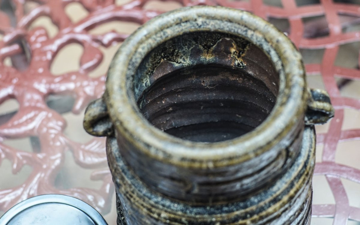 Mizusashi, Fresh Water Pot, Tea Ceremony, Japan, 19th Century-photo-7