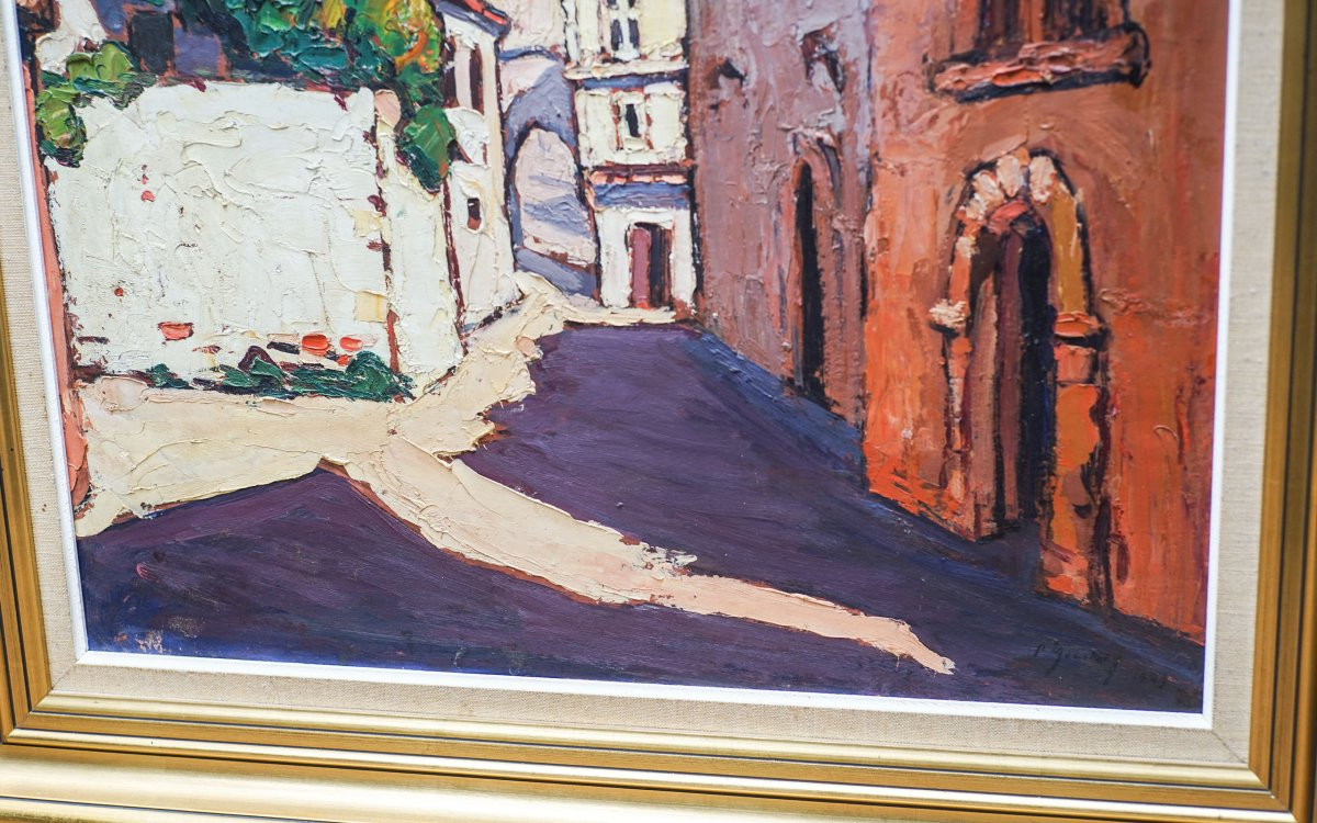 Pierre MOLINIER, Ruelle de village dans l'agenais.-photo-1