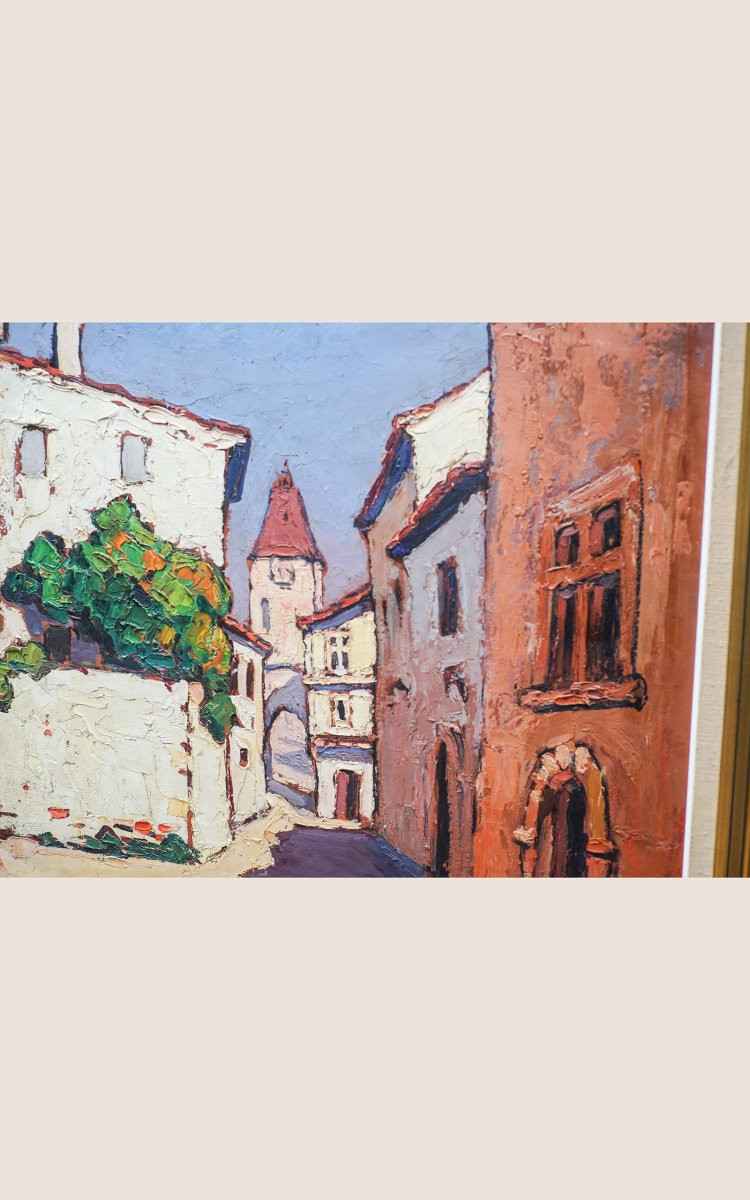 Pierre MOLINIER, Ruelle de village dans l'agenais.-photo-2