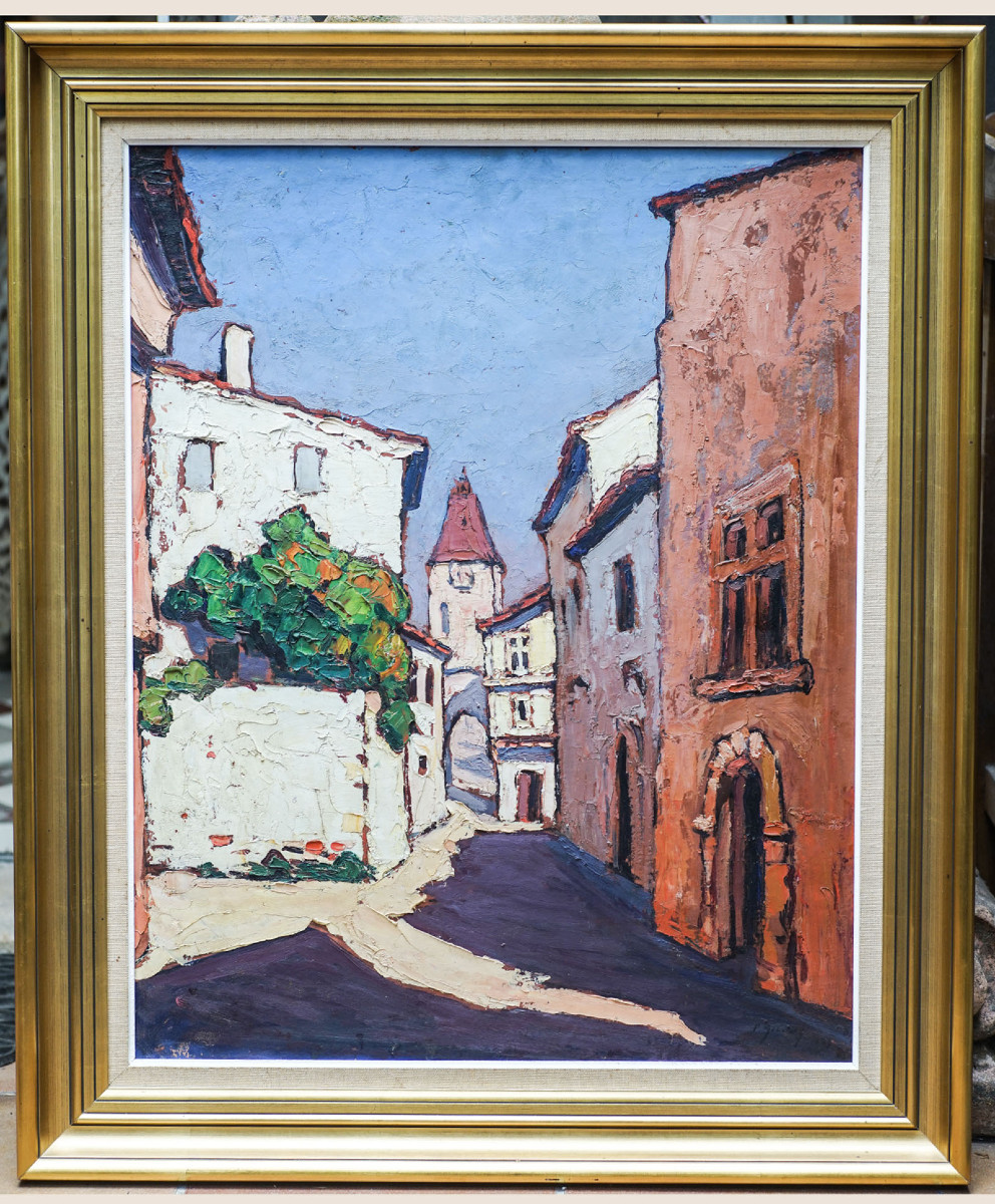 Pierre MOLINIER, Ruelle de village dans l'agenais.