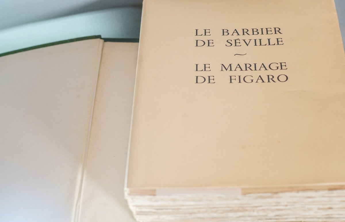 Beaumarchais The Barber Of Seville, The Marriage Of Figaro, Watercolors By Jean Gradassi-photo-1