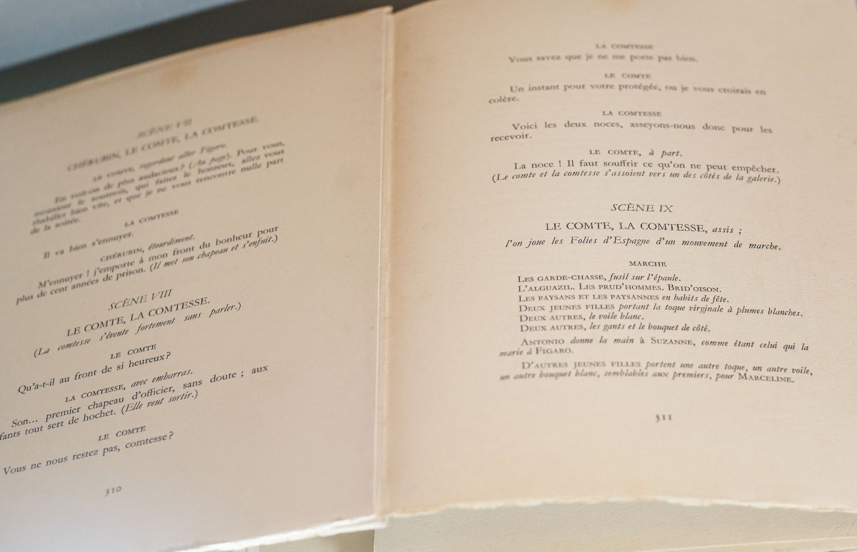 Beaumarchais The Barber Of Seville, The Marriage Of Figaro, Watercolors By Jean Gradassi-photo-4