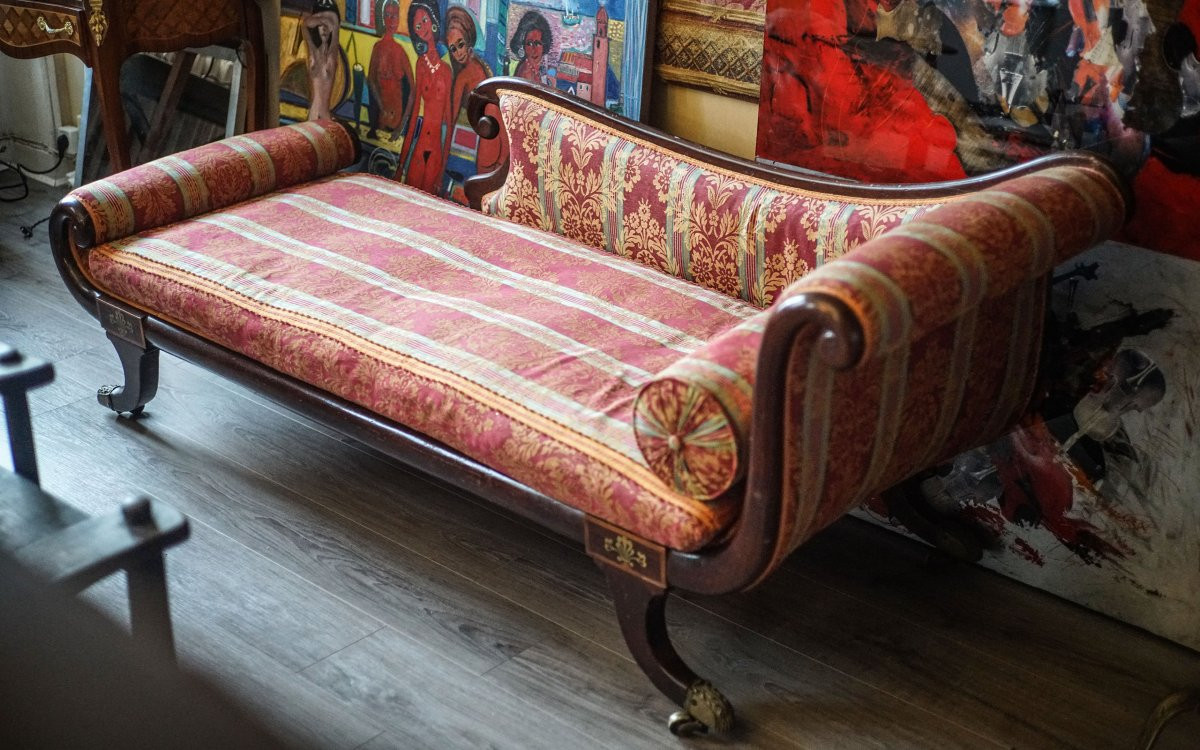 Méridienne acajou Récamier-photo-5