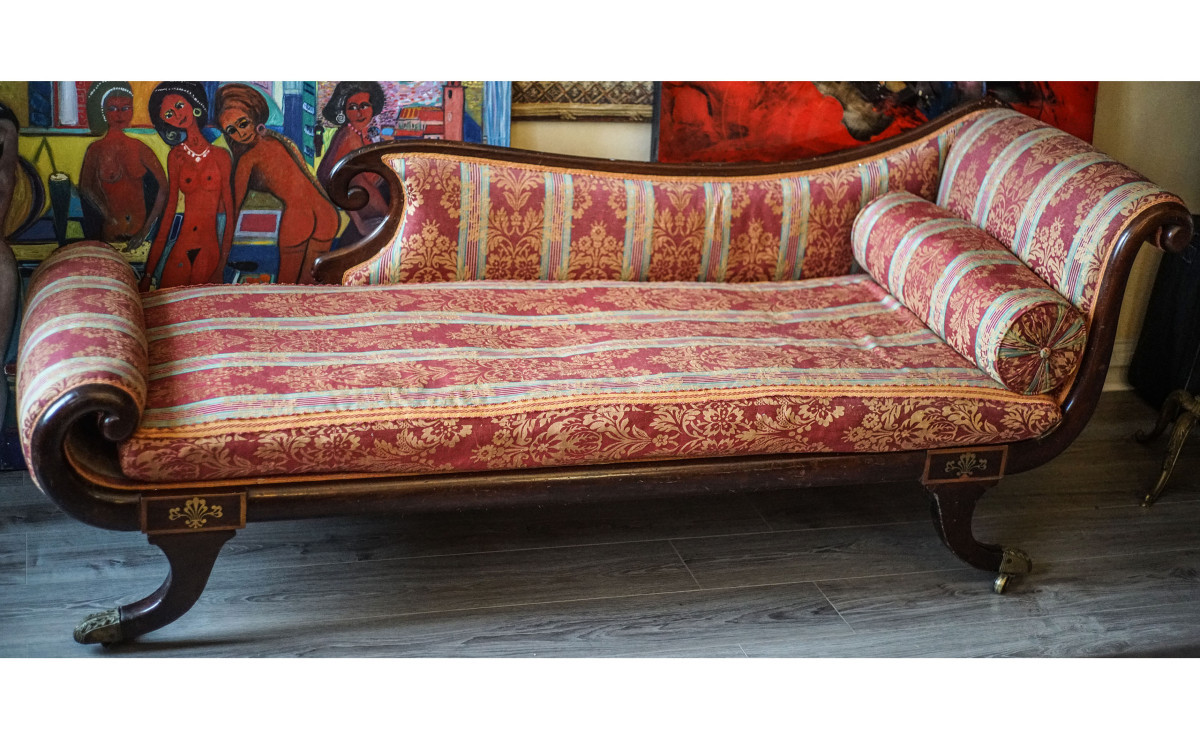 Méridienne acajou Récamier