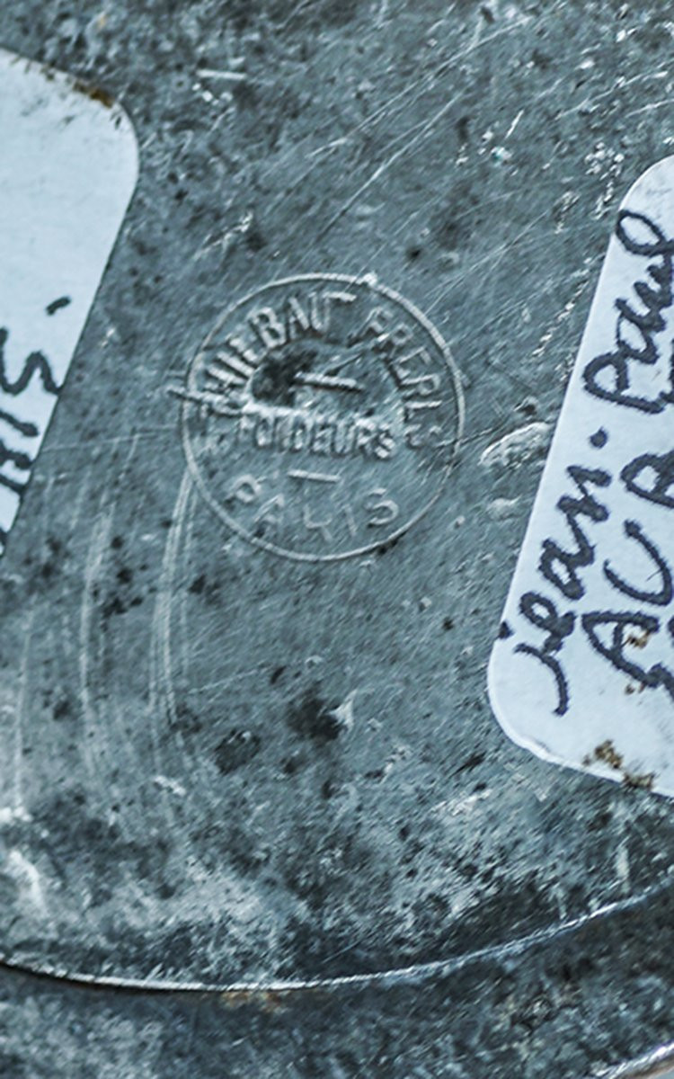 Jean-paul Aube, Art Nouveau Pewter Sculpture, Thiébaut Frères Fondeurs Paris-photo-3