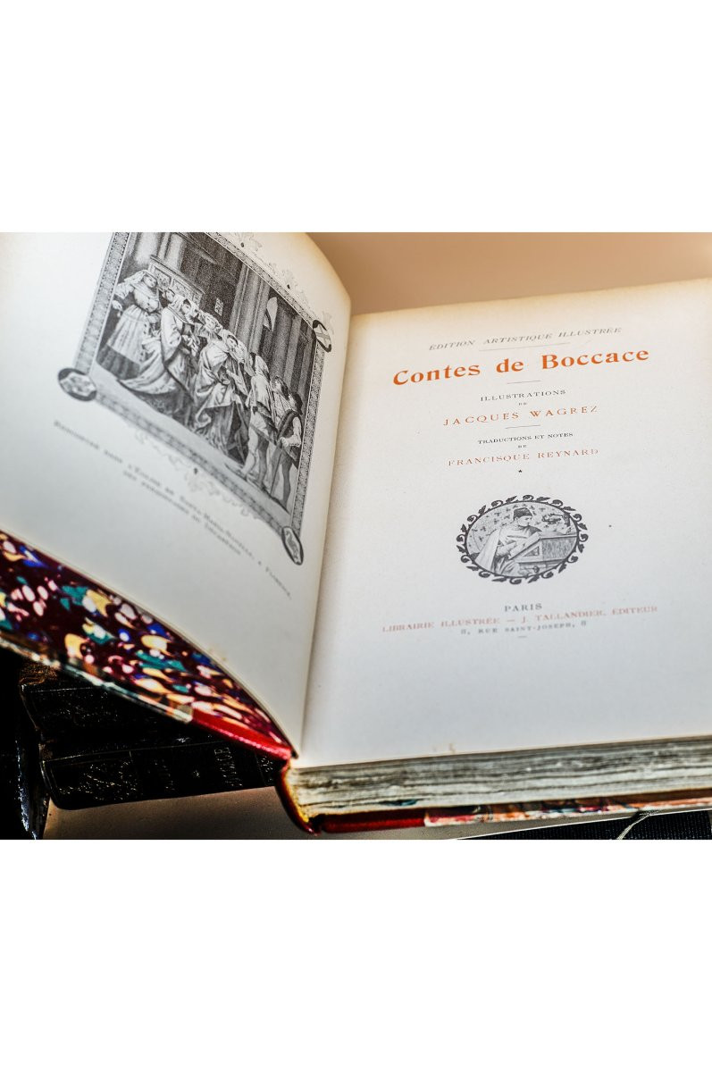 BOCCACE, "Contes de BOCCACE", Curiosa, 3 tomes, édition luxe, nc-photo-1