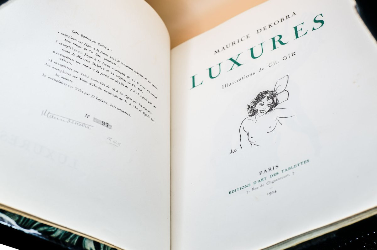 Maurice DEKOBRA " LUXURES",  Curiosa,  illustrations de Ch. GIR-photo-3