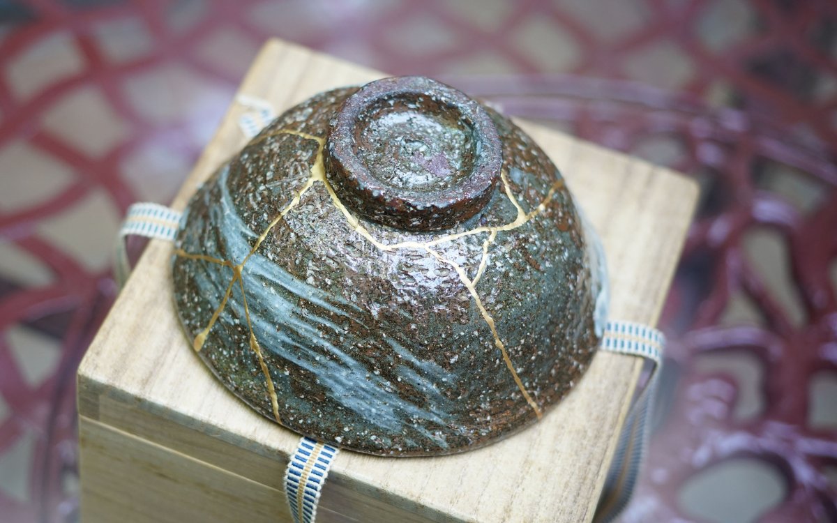 Tea Ceremony Bowl - Chawan Kintsugi-photo-3