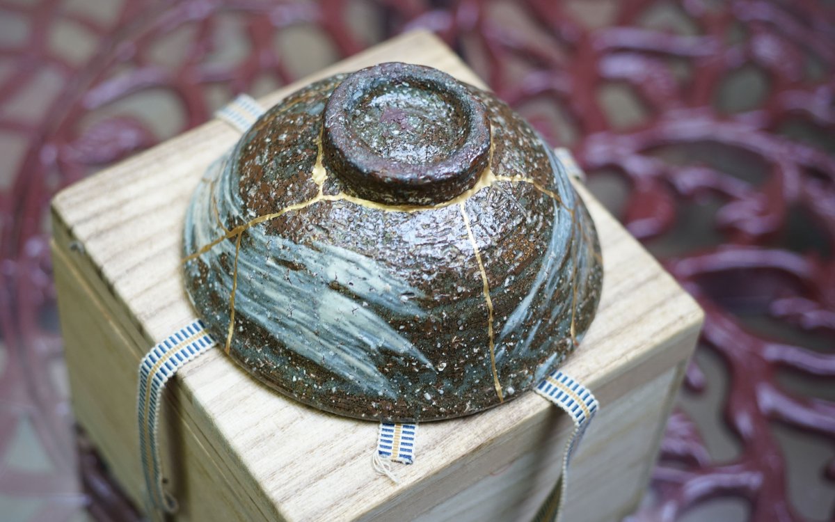 Tea Ceremony Bowl - Chawan Kintsugi-photo-4