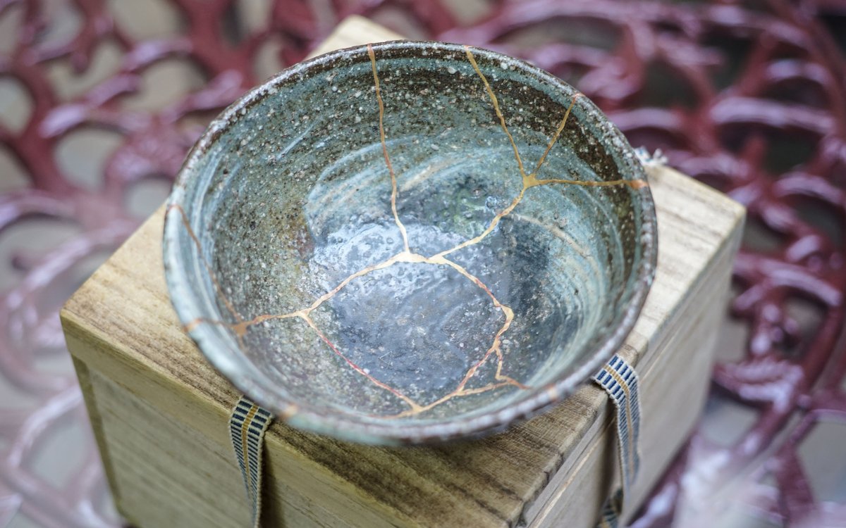 Tea Ceremony Bowl - Chawan Kintsugi-photo-2